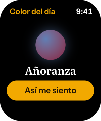 Reloj: el color del día con su disco